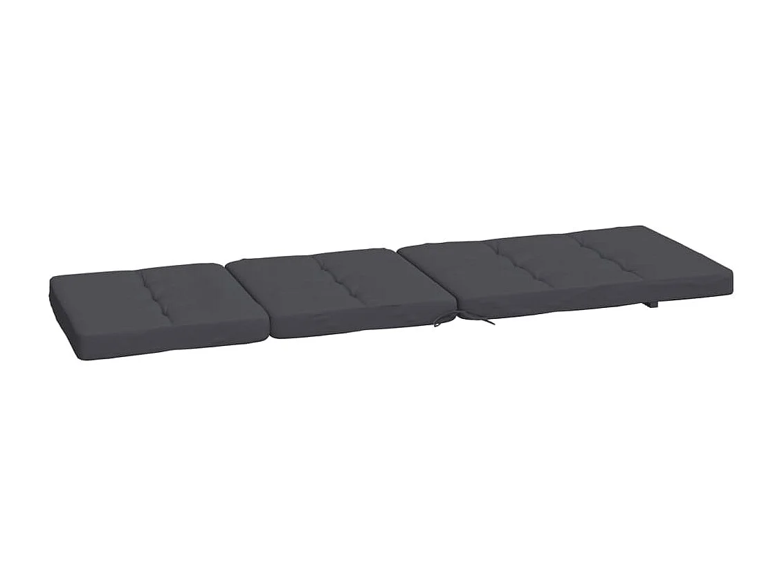 Coussins de chaise longue lot de 2 anthracite tissu oxford