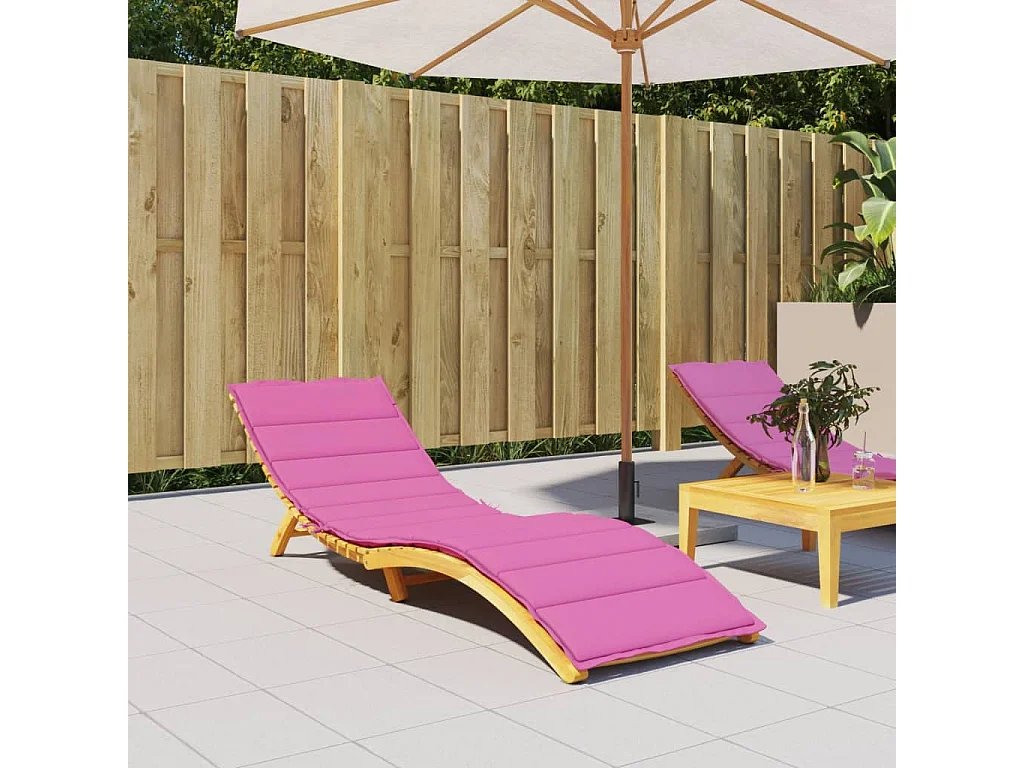 Coussin de chaise longue rose tissu oxford