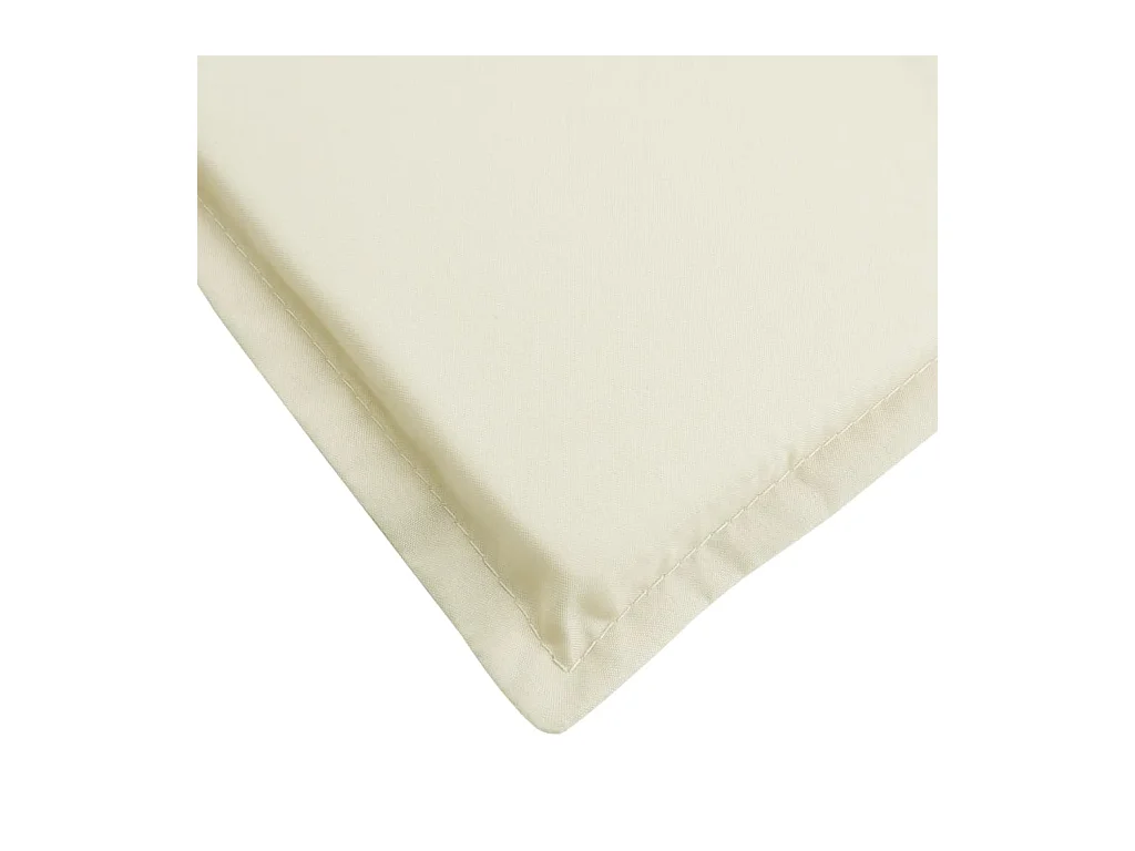 Coussin de chaise longue crème 200x70x3 cm tissu oxford