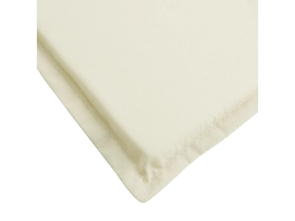 Coussin de chaise longue crème 200x70x3 cm tissu oxford