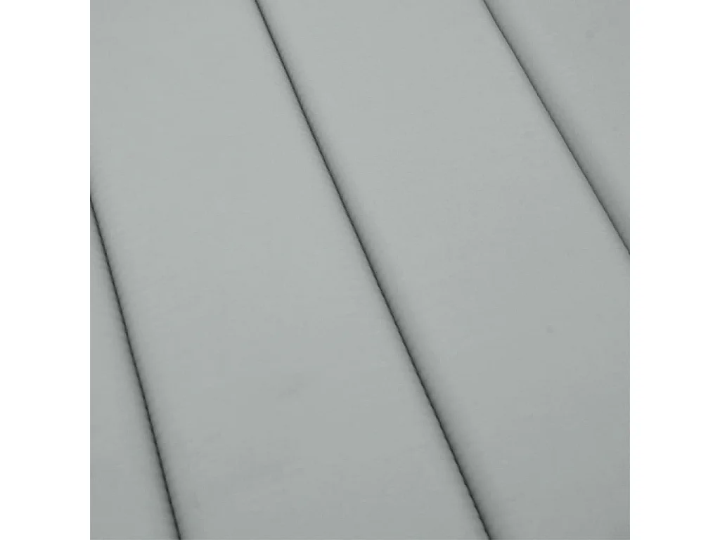 Coussin de chaise longue gris clair mélangé 200x60x4 cm tissu