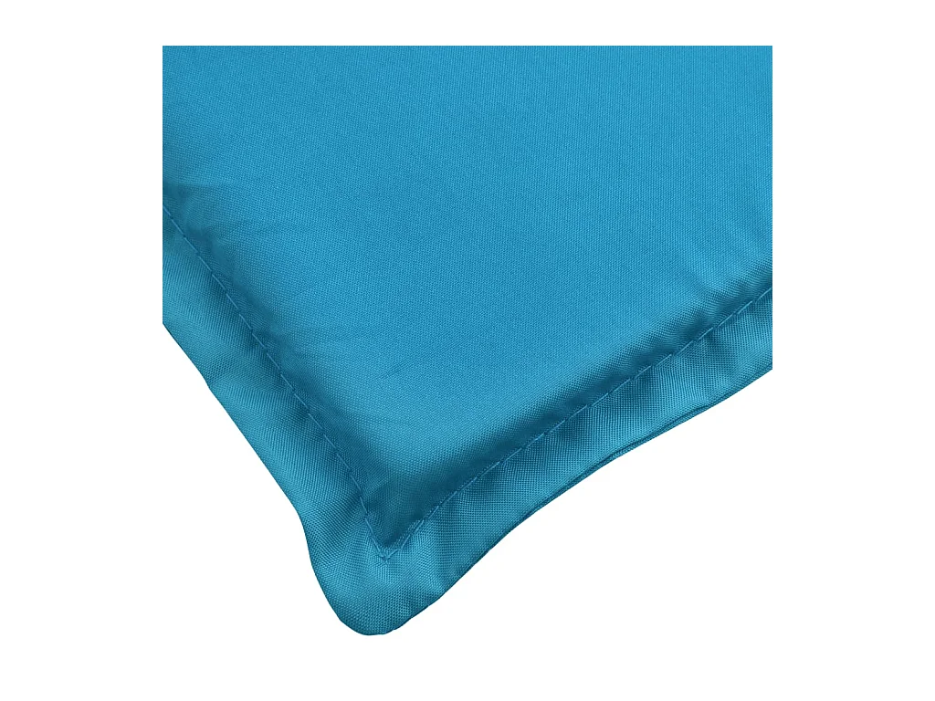 Cojín de tumbona de tela Oxford azul 200x60x3 cm
