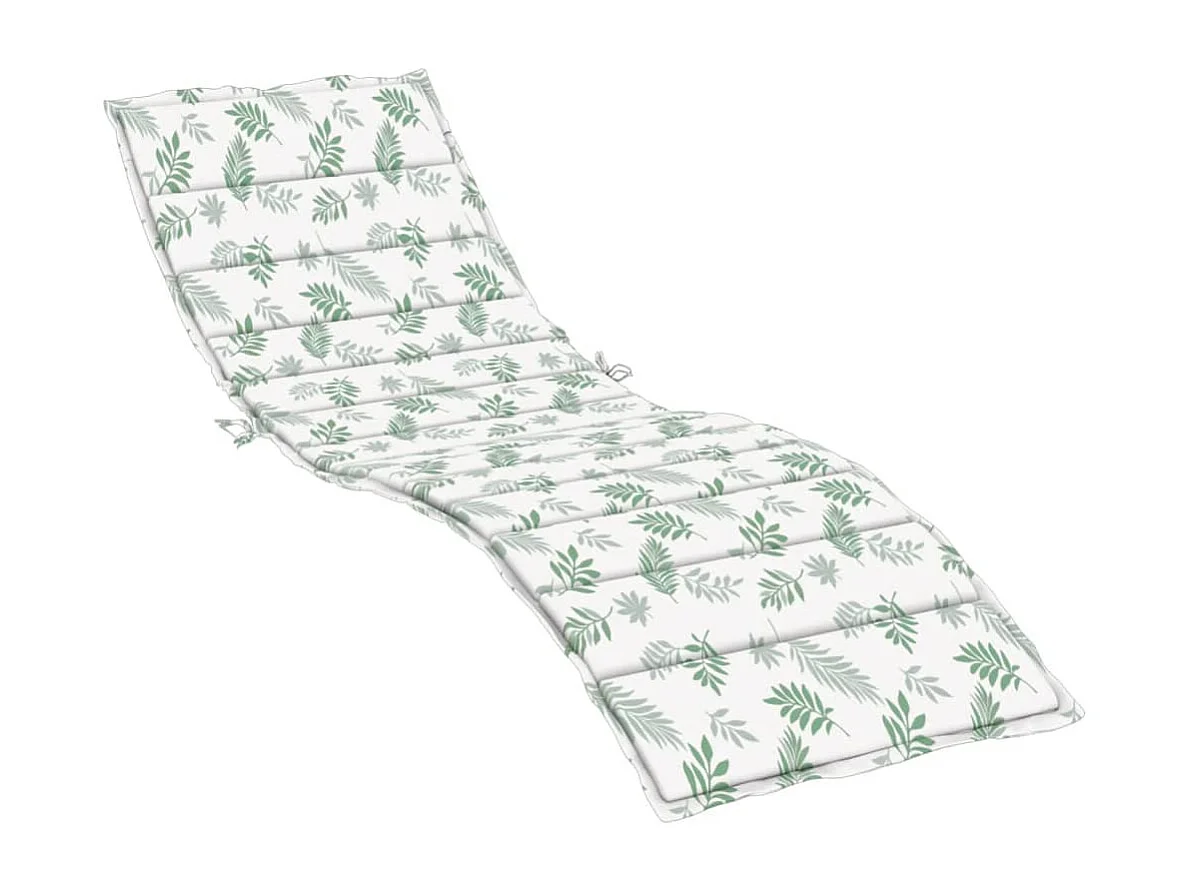 Coussin de chaise longue motif de feuilles tissu oxford