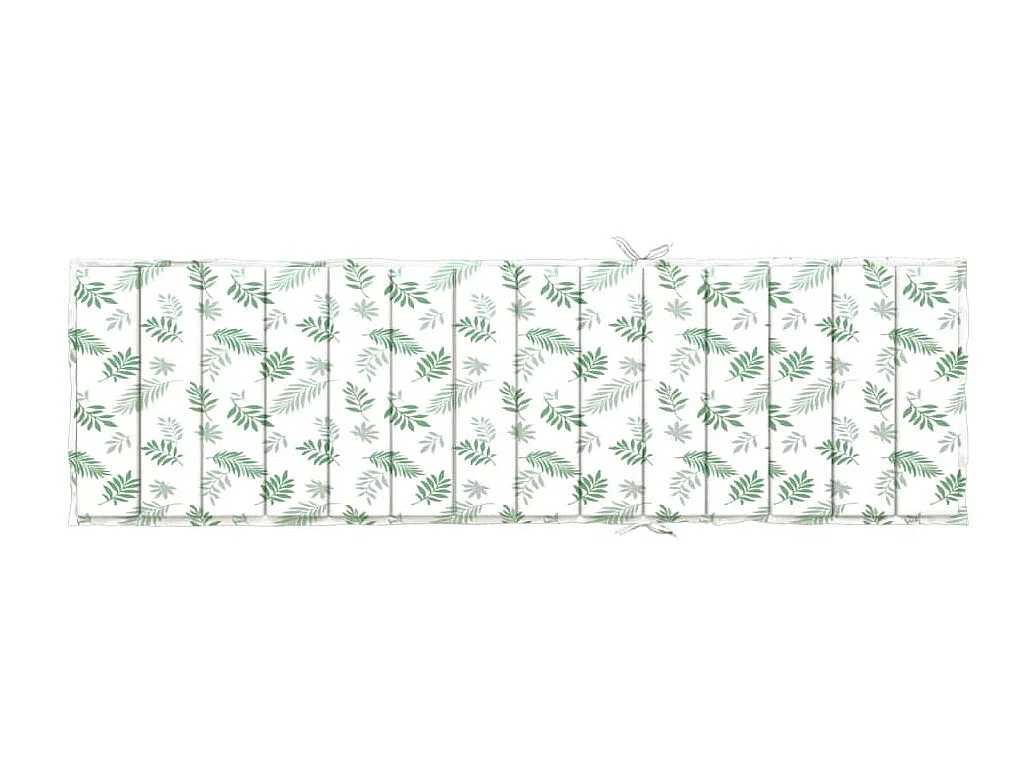 Coussin de chaise longue motif de feuilles tissu oxford