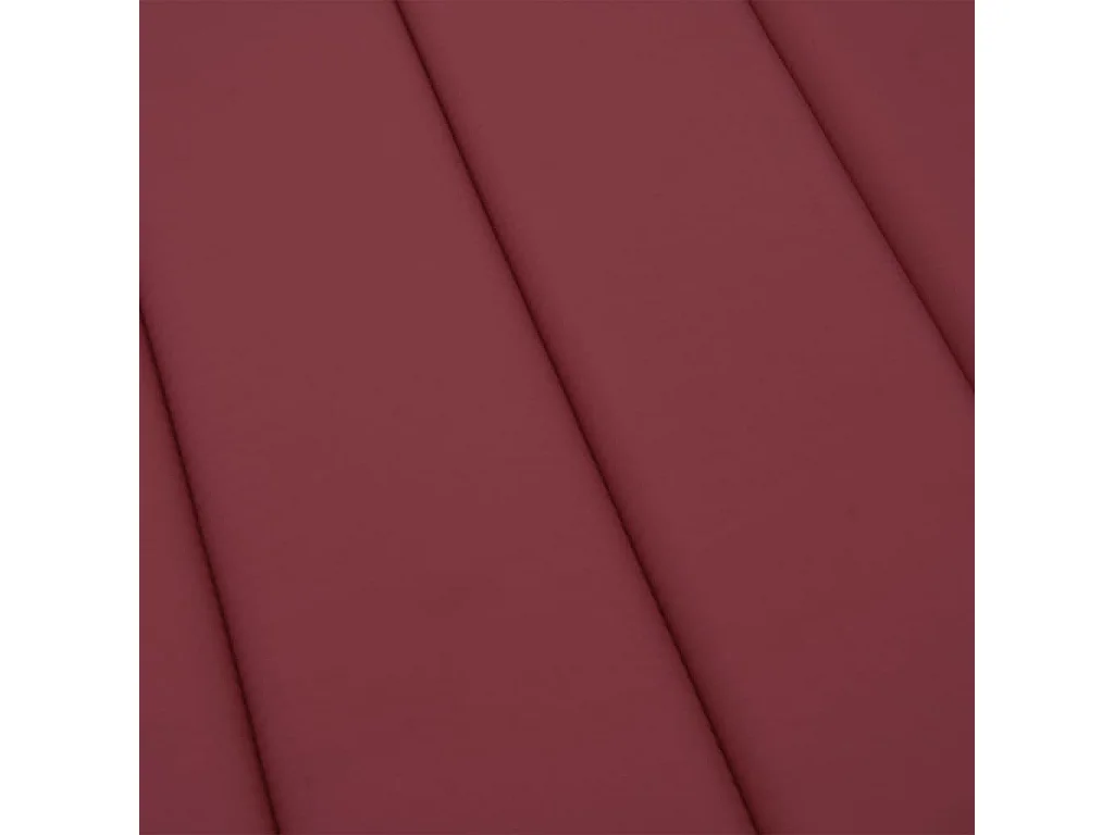 Cojín de tumbona de tela Oxford rojo tinto 200x60x3 cm