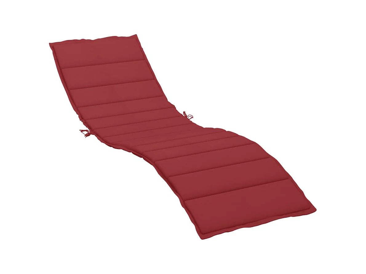 Almofadão para espreguiçadeira tecido oxford vermelho tinto