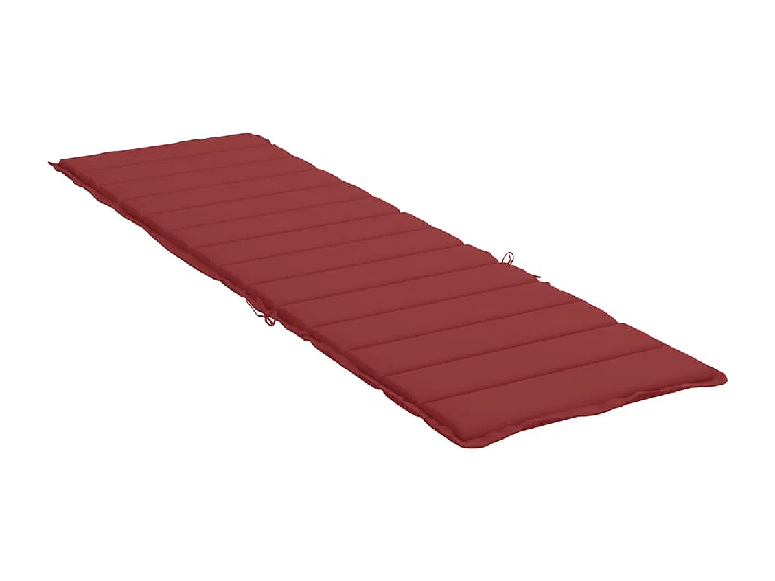 Coussin de chaise longue rouge bordeaux 200x60x3cm tissu oxford