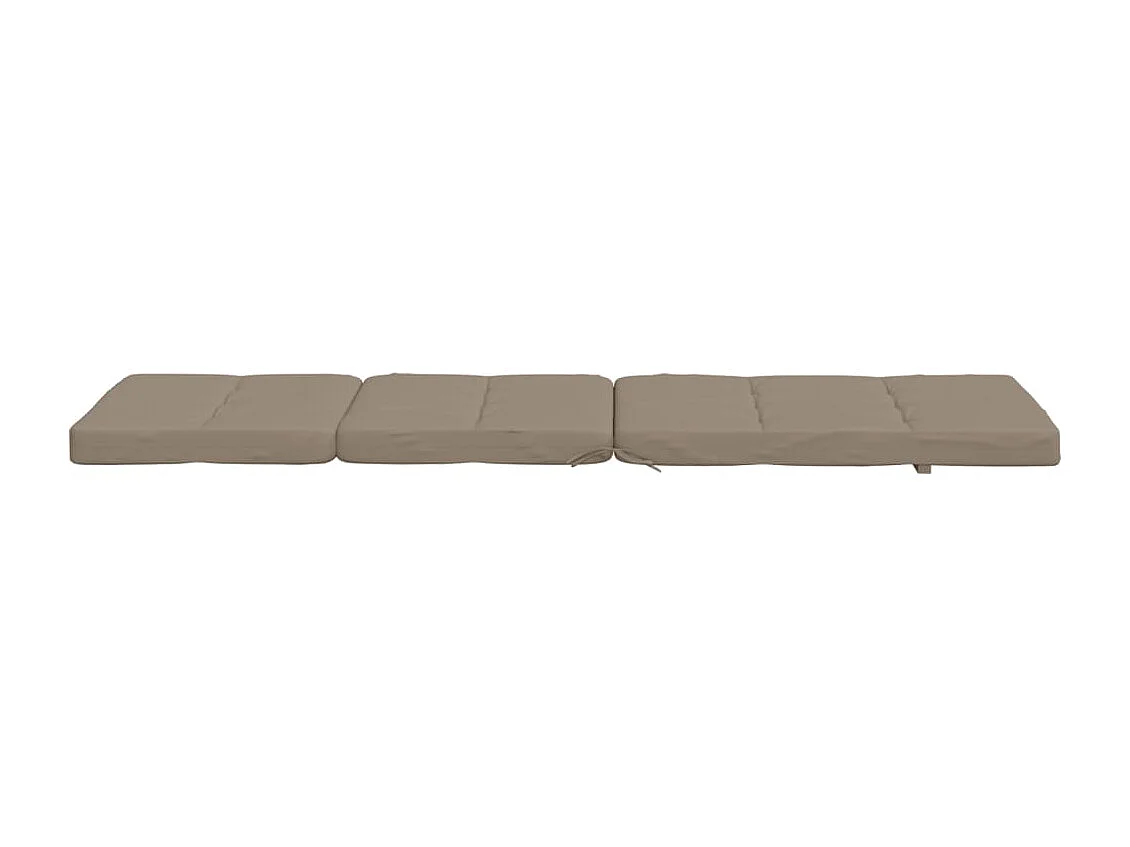 Coussins de chaise longue lot de 2 taupe tissu oxford