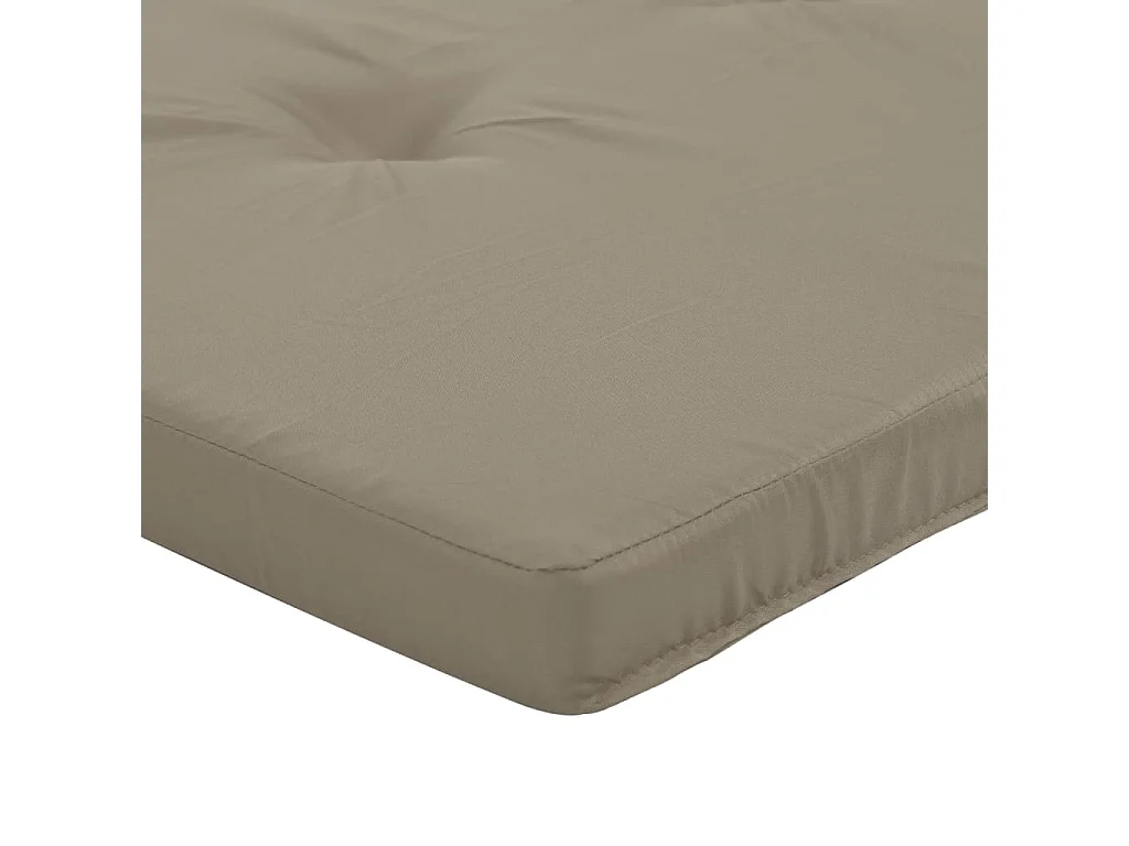 Coussins de chaise longue lot de 2 taupe tissu oxford