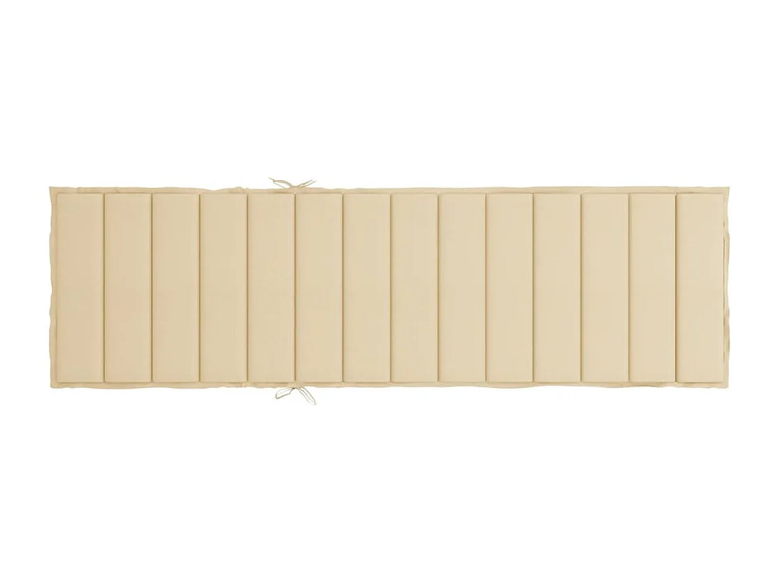 Ligbedkussen 200x70x3 cm oxford stof beige