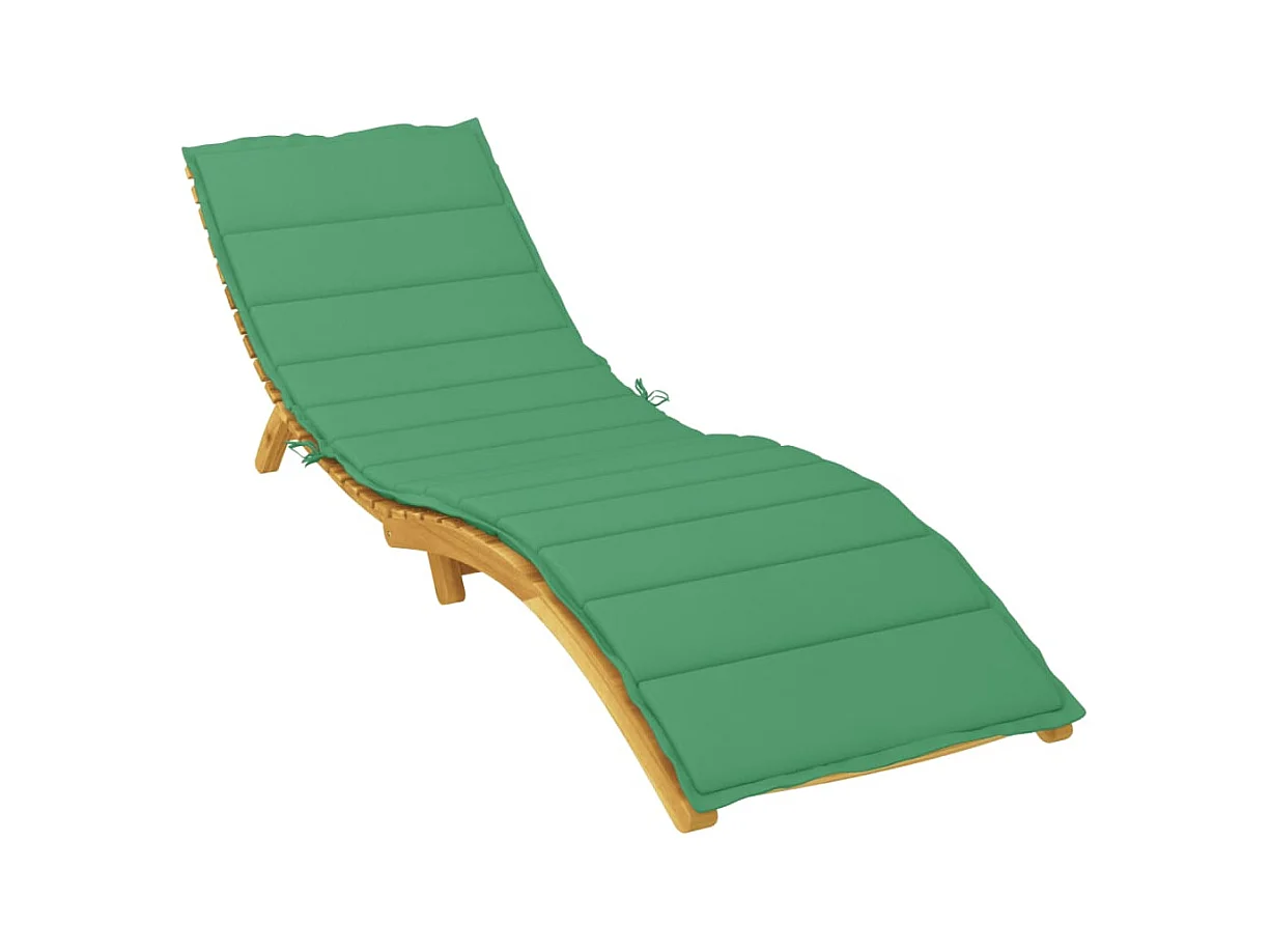 Almofadão para espreguiçadeira 200x50x3 cm tecido oxford verde