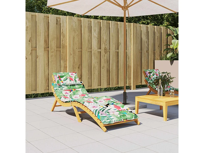 Almofadão para espreguiçadeira tecido oxford multicor