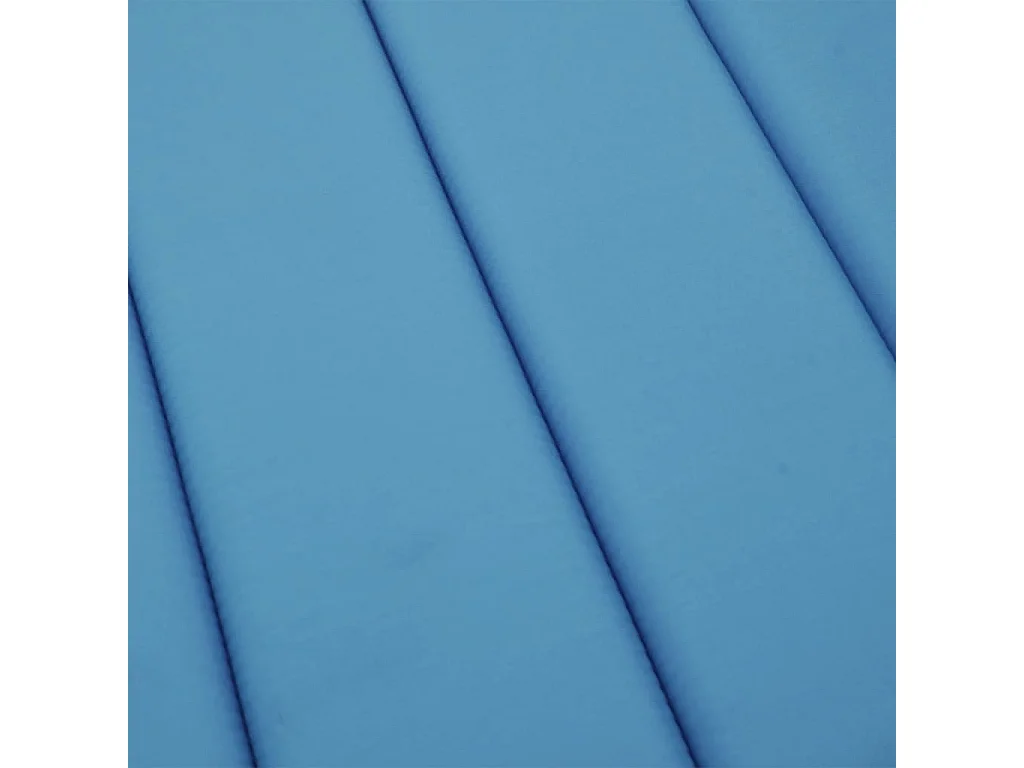 Cojín de tumbona de tela Oxford azul 200x50x3 cm