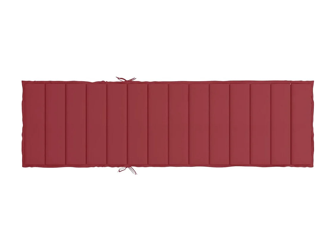 Coussin de chaise longue rouge bordeaux 200x70x3cm tissu oxford