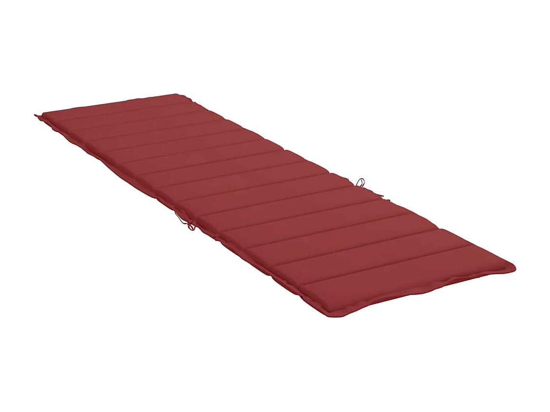 Coussin de chaise longue rouge bordeaux 200x70x3cm tissu oxford