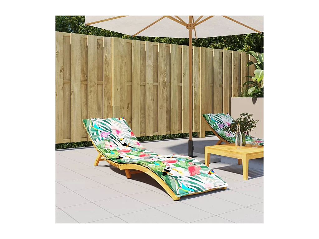 Coussin de chaise longue multicolore tissu oxford