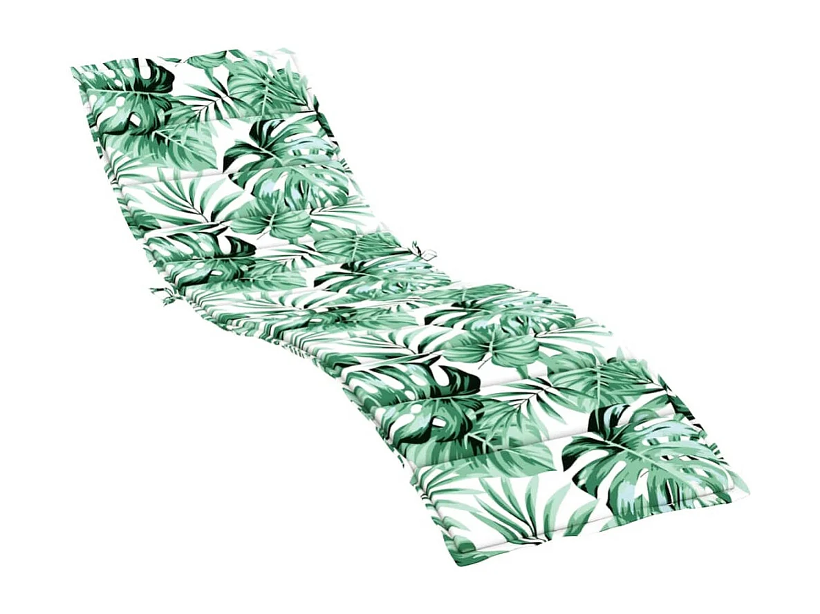 Coussin de chaise longue motif de feuilles tissu oxford