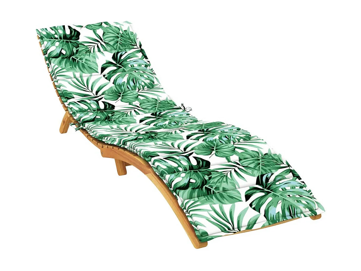 Coussin de chaise longue motif de feuilles tissu oxford