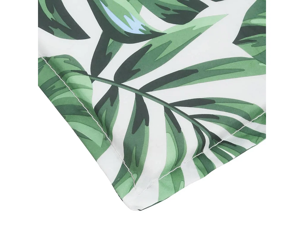 Coussin de chaise longue motif de feuilles tissu oxford