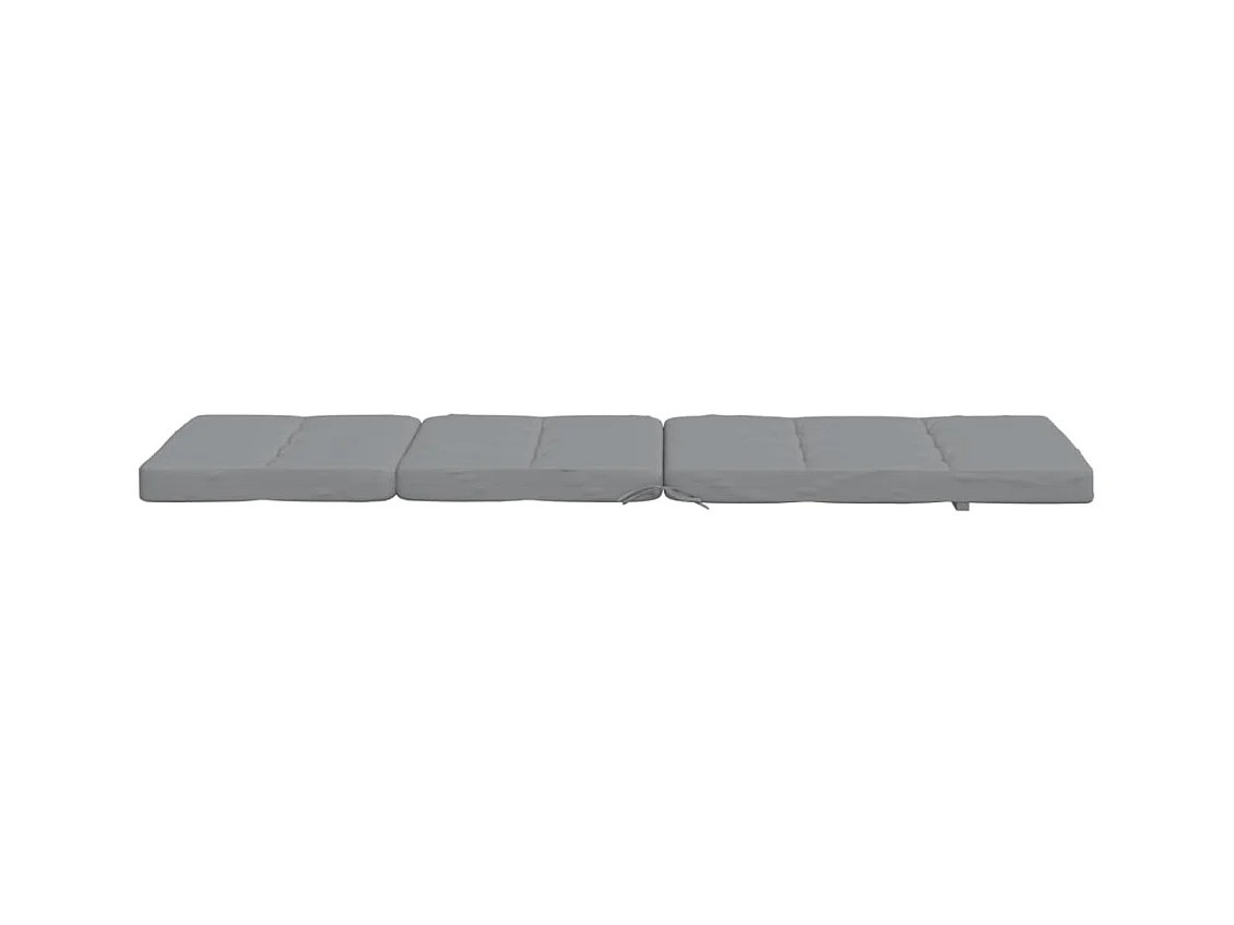 Coussins de chaise longue lot de 2 gris tissu oxford