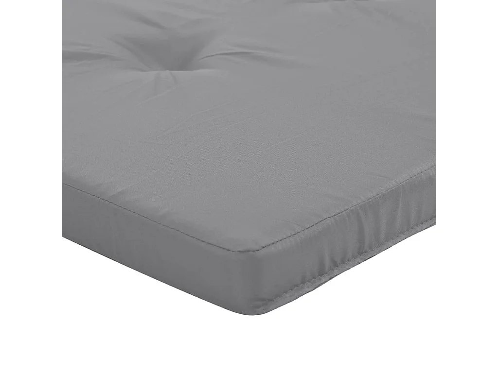 Coussins de chaise longue lot de 2 gris tissu oxford