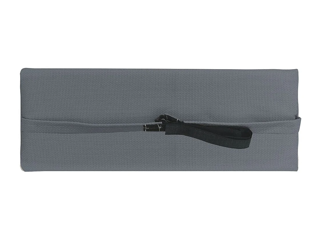 Appui-tête de chaise longue Gris 40x7,5x15 cm Textilène