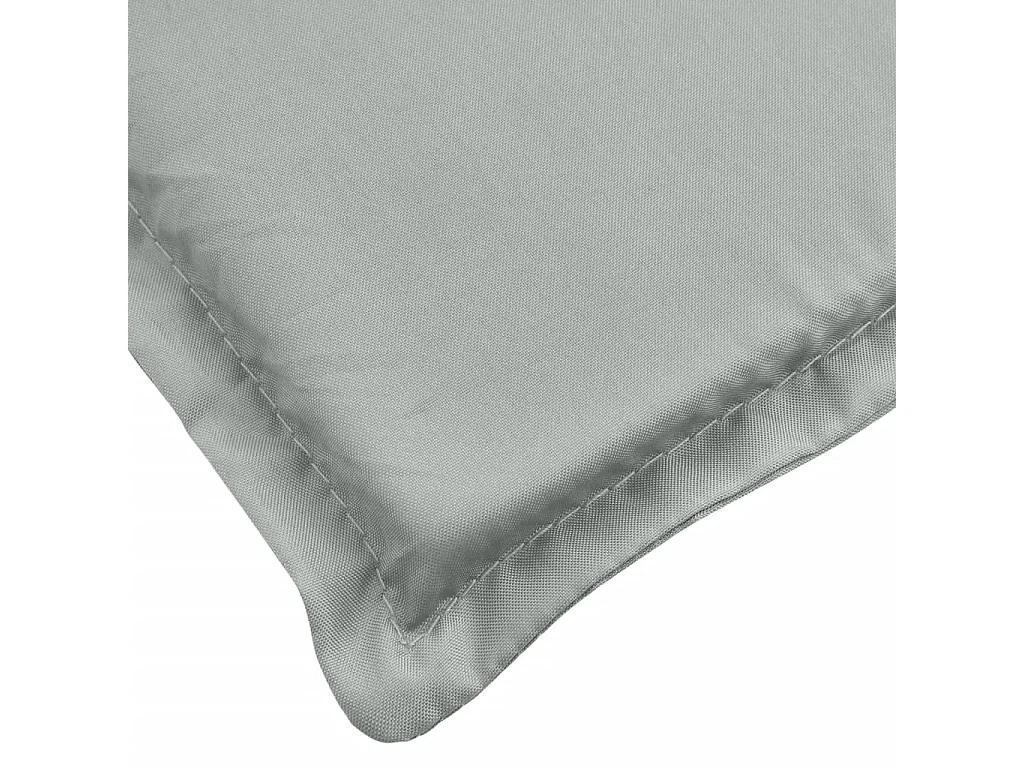 Coussin de chaise longue gris clair mélangé 200x50x4 cm tissu
