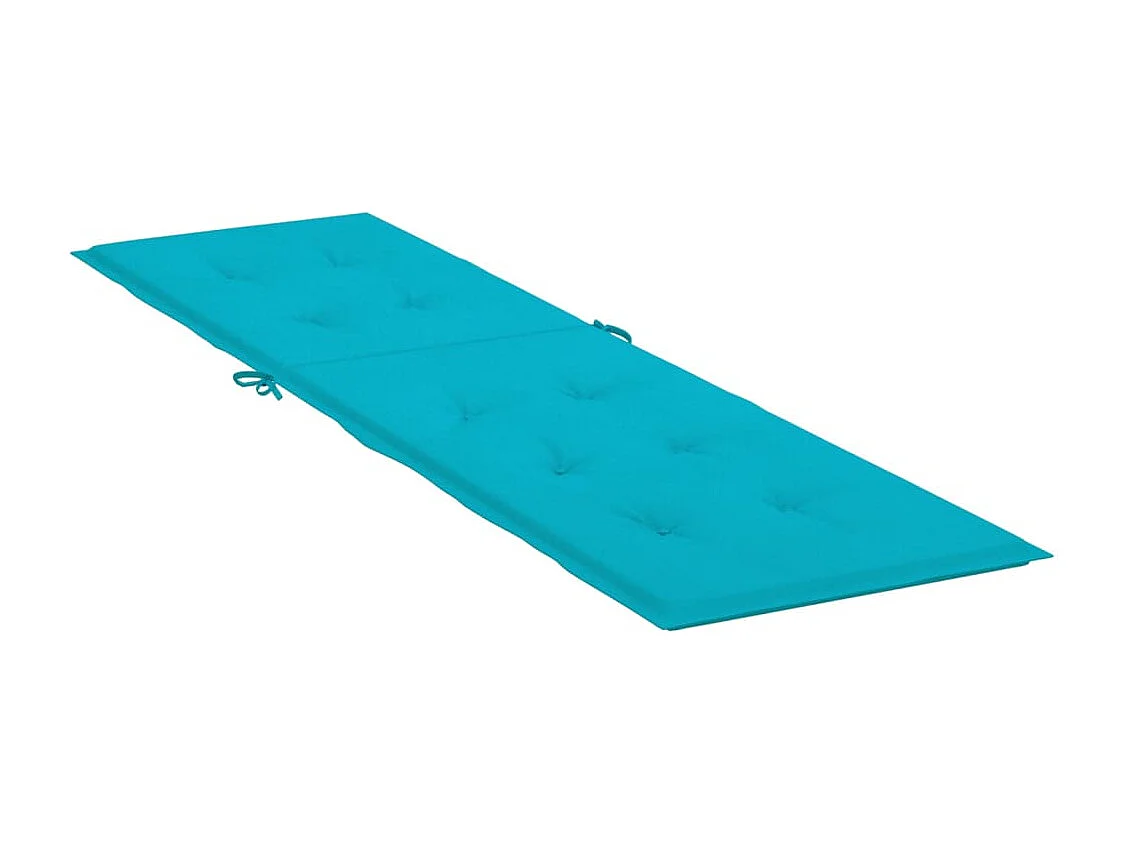 Coussin de chaise longue turquoise tissu oxford
