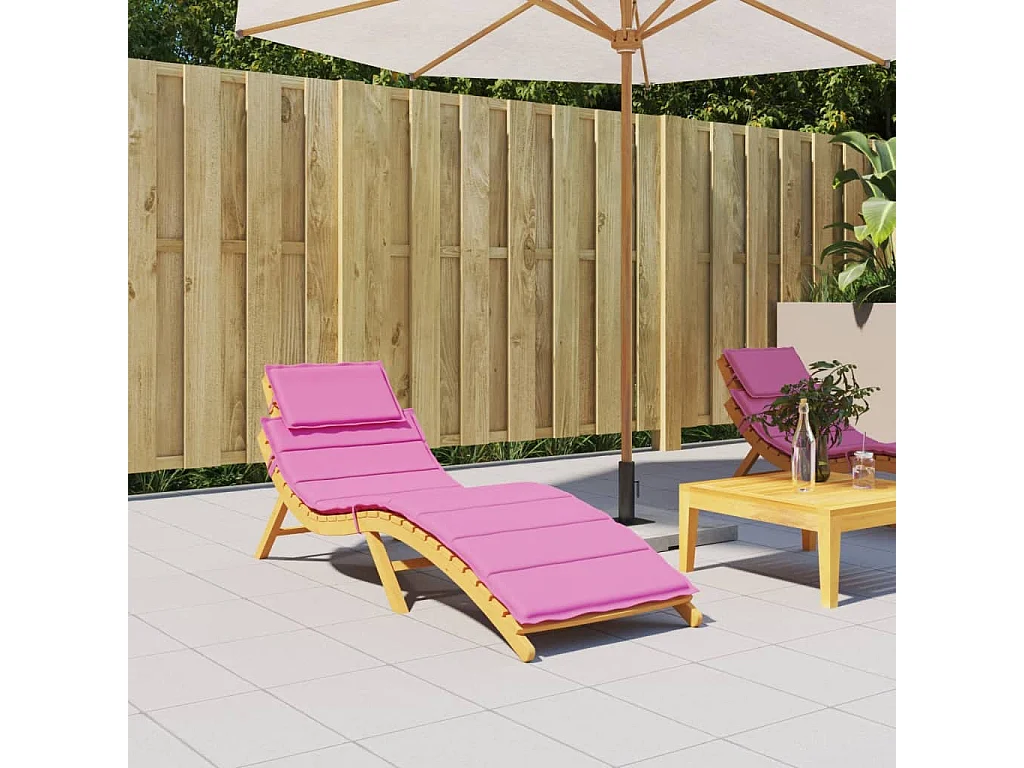 Coussin de chaise longue rose tissu oxford