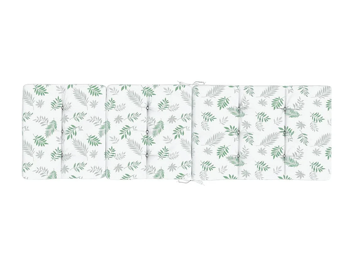 Coussins de chaise longue lot de 2 motif de feuilles