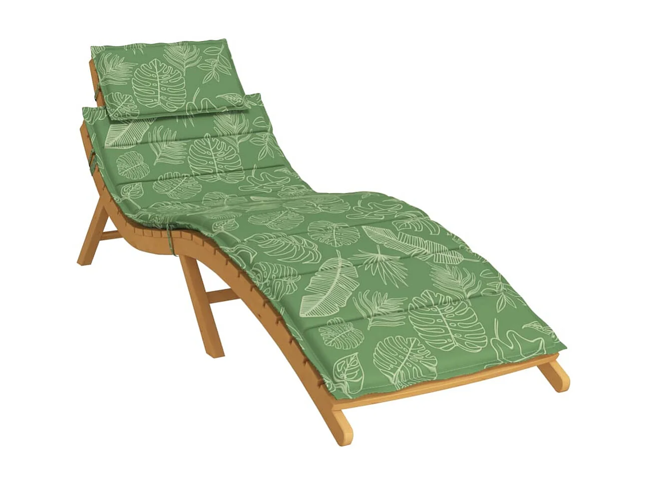 Coussin de chaise longue motif de feuilles tissu oxford