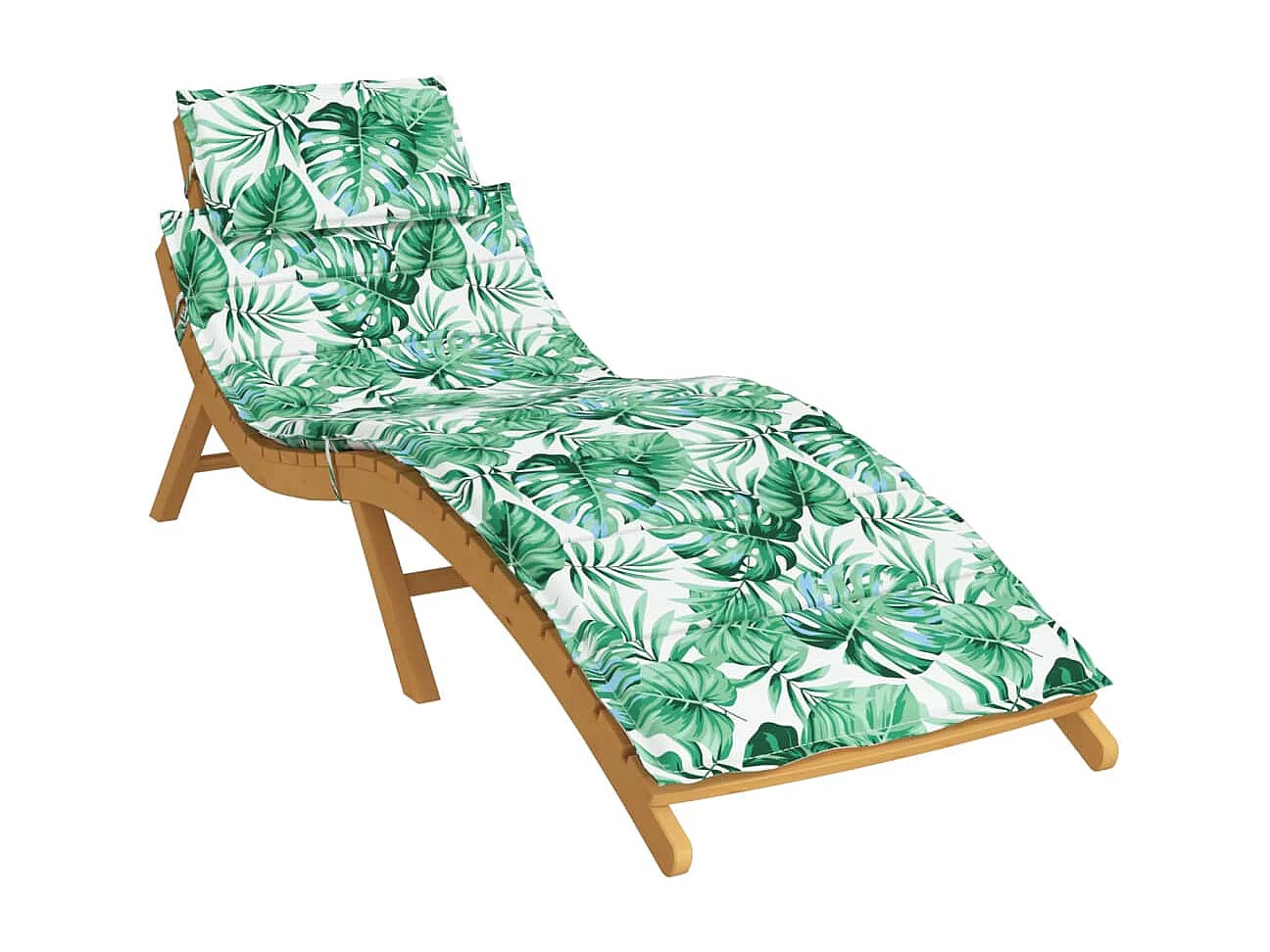 Coussin de chaise longue motif de feuilles tissu oxford