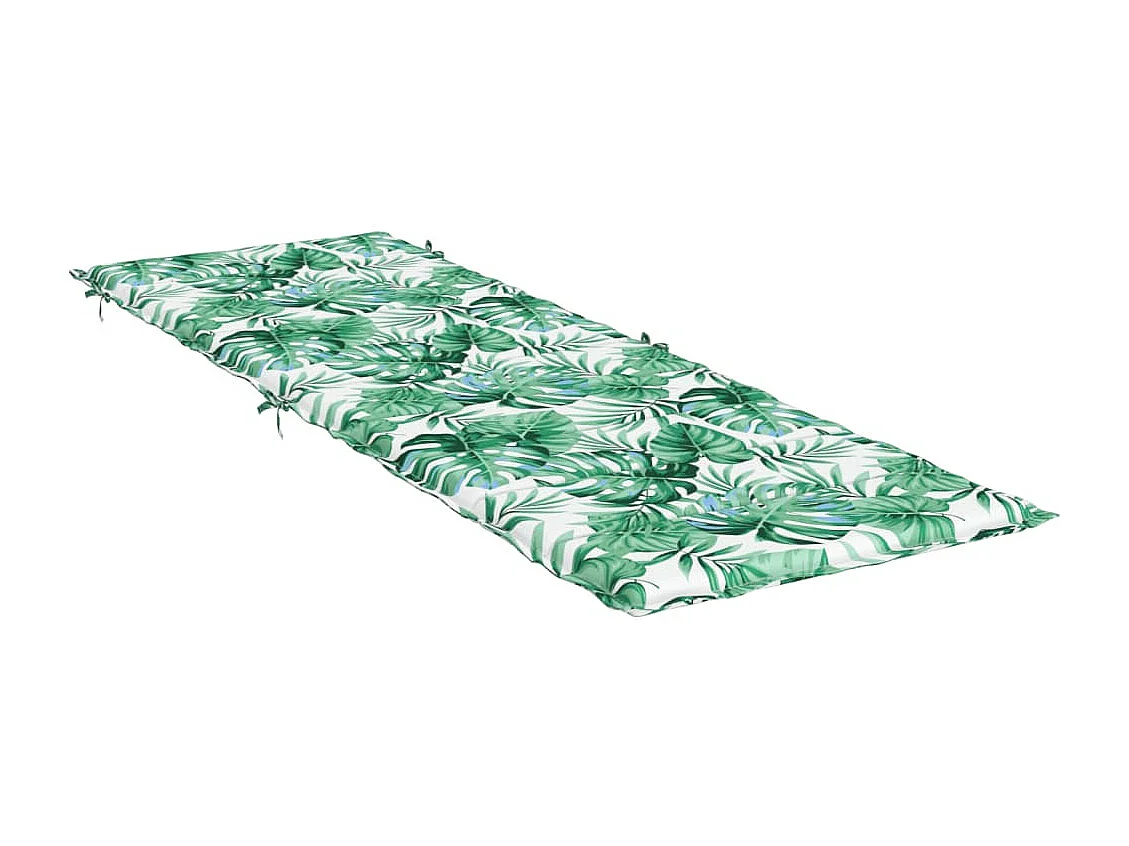 Coussin de chaise longue motif de feuilles tissu oxford