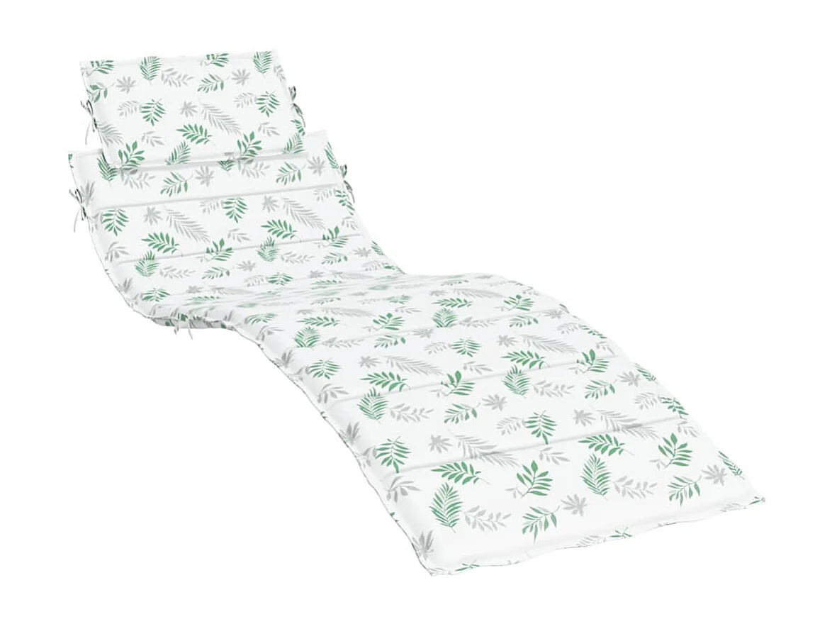 Cojín de tumbona tela Oxford estampado de hojas