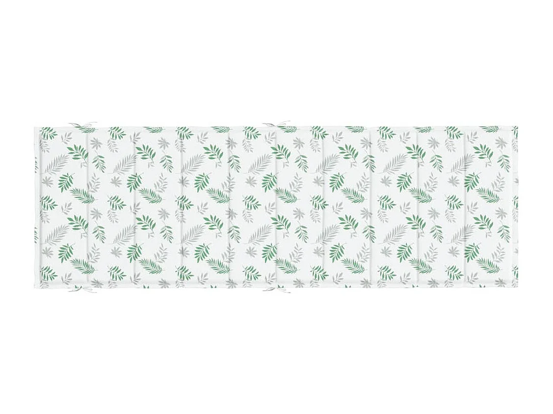 Cojín de tumbona tela Oxford estampado de hojas