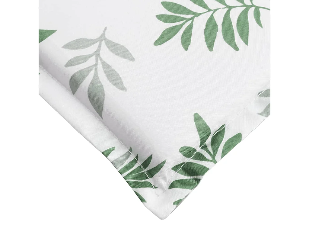 Cojín de tumbona tela Oxford estampado de hojas