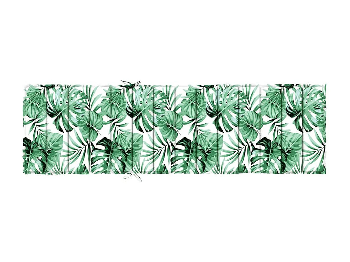 Cojín de tumbona tela Oxford estampado de hojas