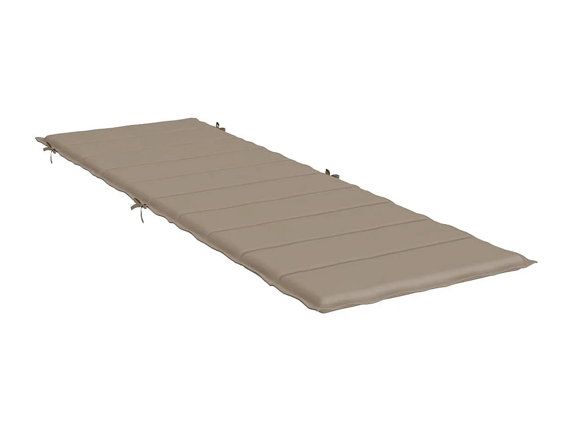Coussin de chaise longue taupe 186x58x3 cm tissu oxford