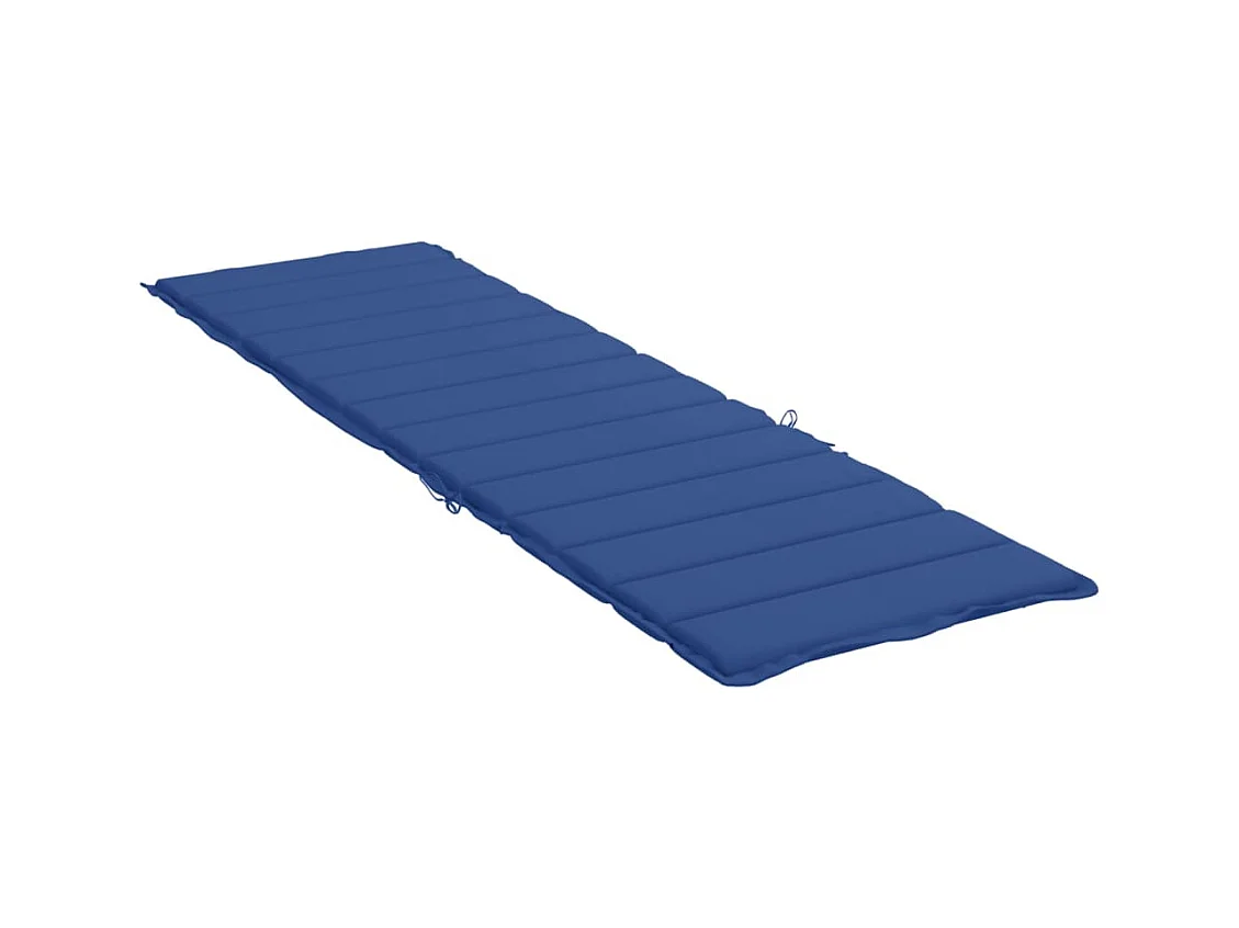 Coussin de chaise longue bleu royal 200x60x3 cm tissu oxford