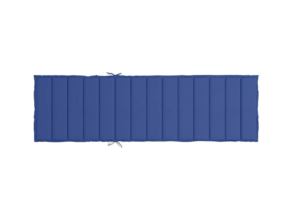 Coussin de chaise longue bleu royal 200x60x3 cm tissu oxford
