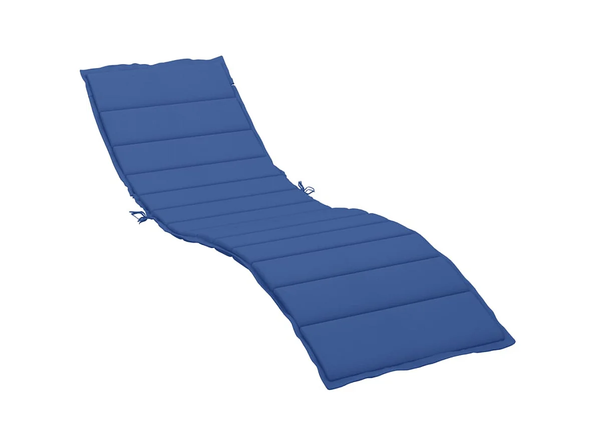 Coussin de chaise longue bleu royal 200x60x3 cm tissu oxford