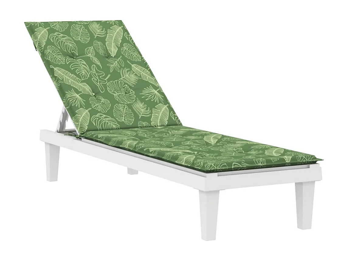 Coussin de chaise longue motif de feuilles tissu oxford