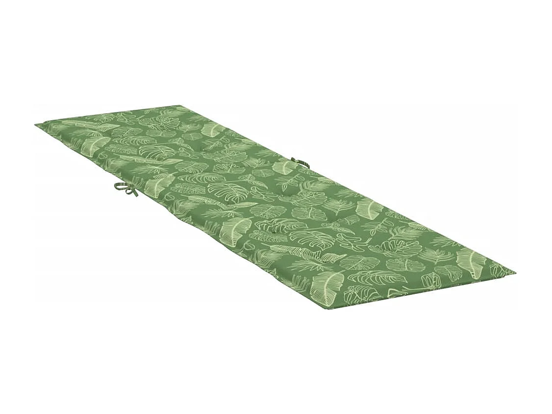 Coussin de chaise longue motif de feuilles tissu oxford