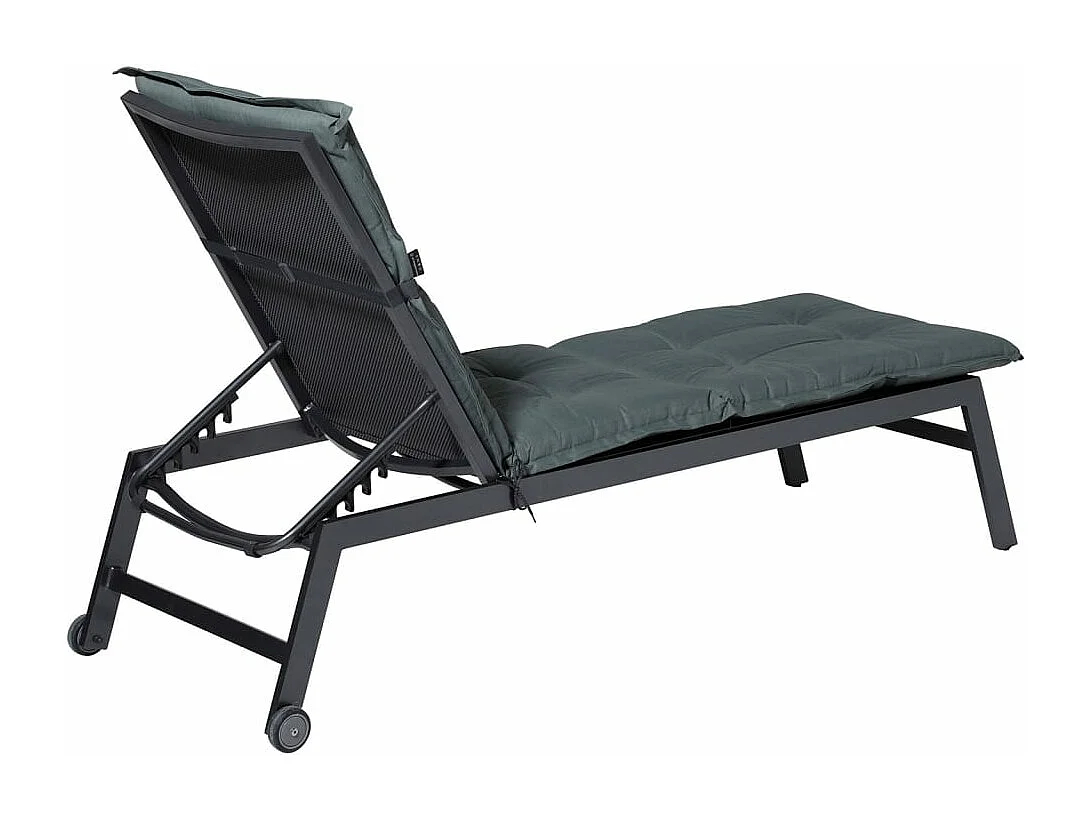 Coussin de chaise longue Basic 200x60 cm gris