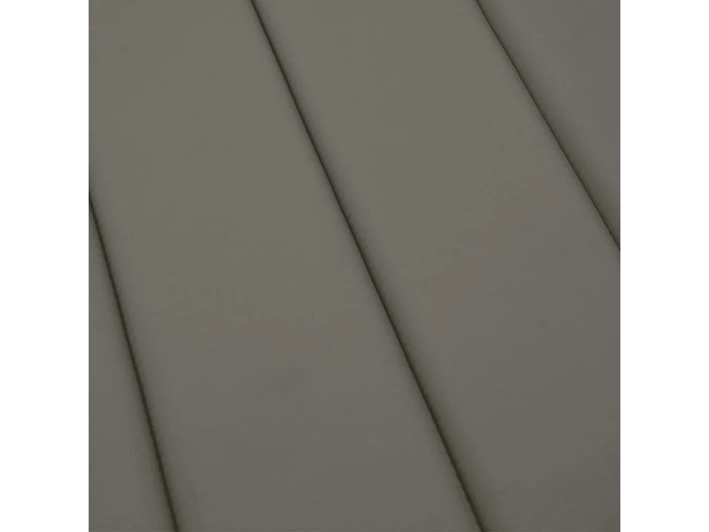 Cojín para tumbona tela gris oscuro melange 200x70x4 cm