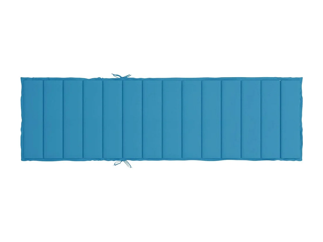 Coussin de chaise longue bleu 200x70x3 cm tissu oxford