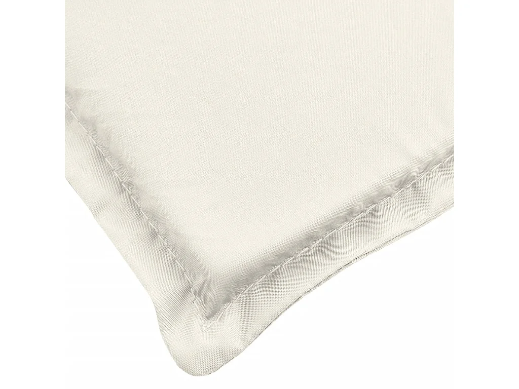 Coussin de chaise longue crème mélangé 200x60x4 cm tissu