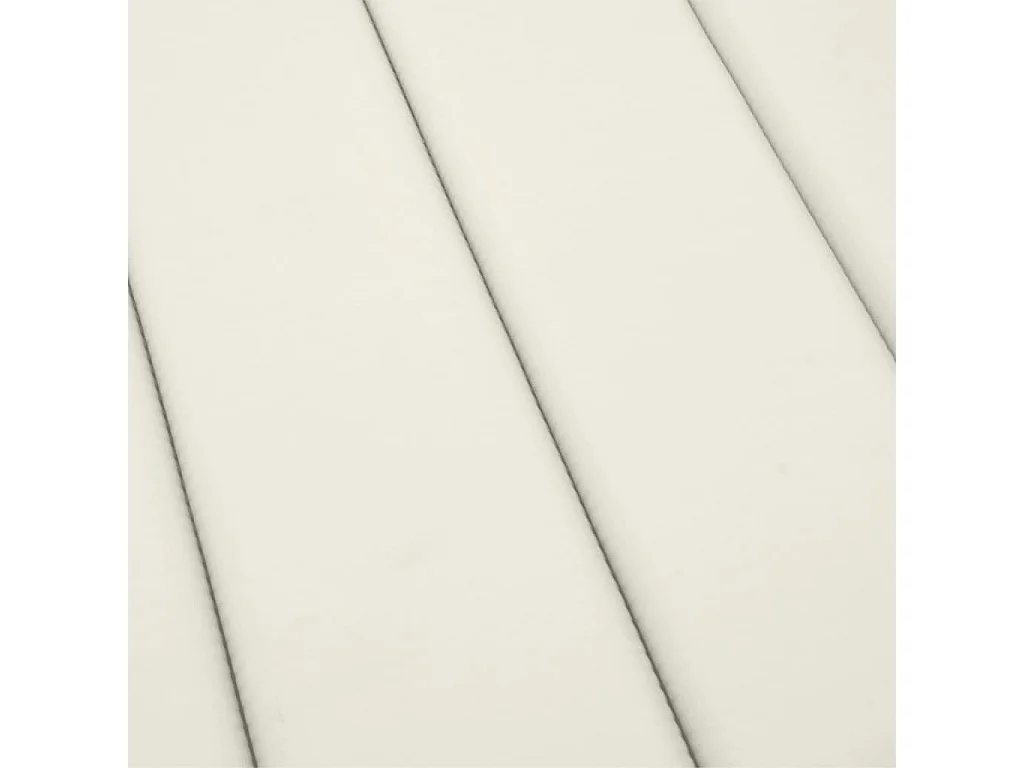 Coussin de chaise longue crème mélangé 200x60x4 cm tissu