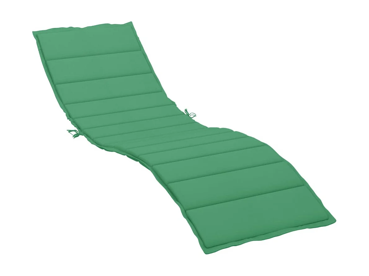 Coussin de chaise longue vert 200x60x3 cm tissu oxford