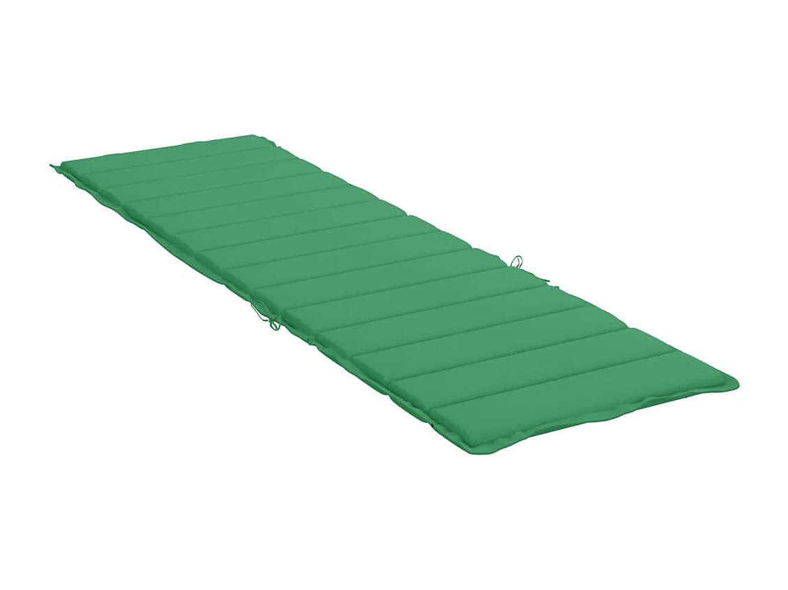 Coussin de chaise longue vert 200x60x3 cm tissu oxford